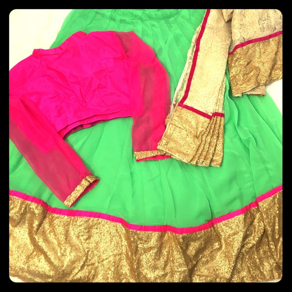 Custom made chaniya choli.